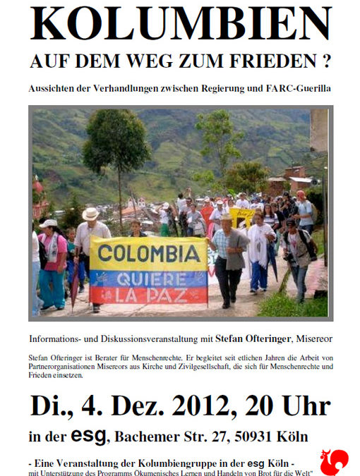 Kolumbien auf dem Weg zum Frieden? – Aussichten der Verhandlungen zwischen Regierung und FARC-Guerilla