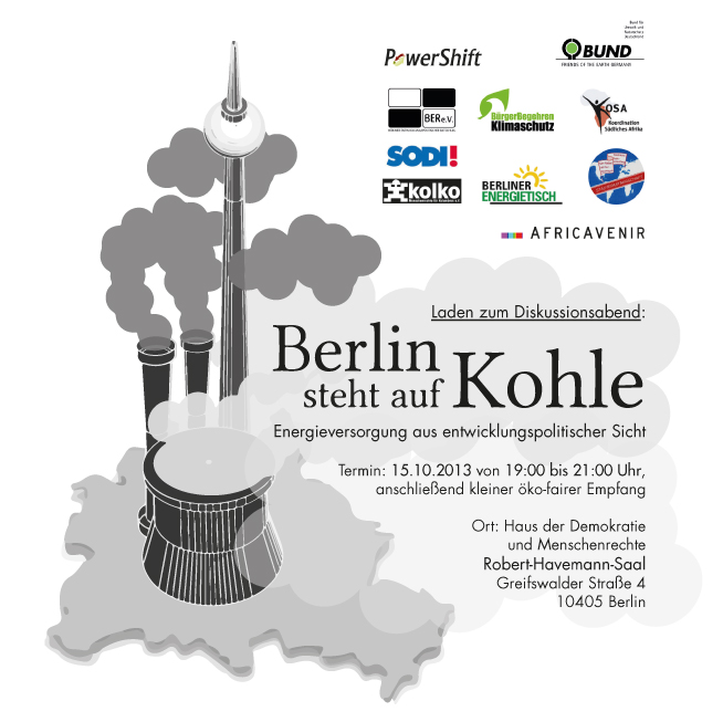 Berlin, 15.10. 19h: Berlin steht auf Kohle.