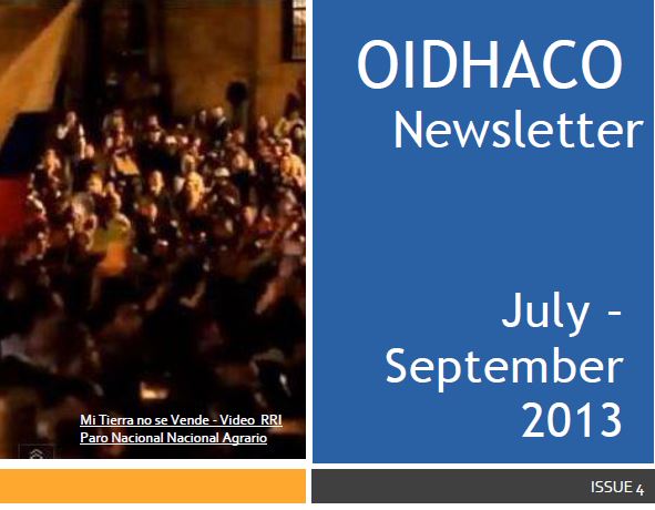 oidhaco newsletter July-September 2013