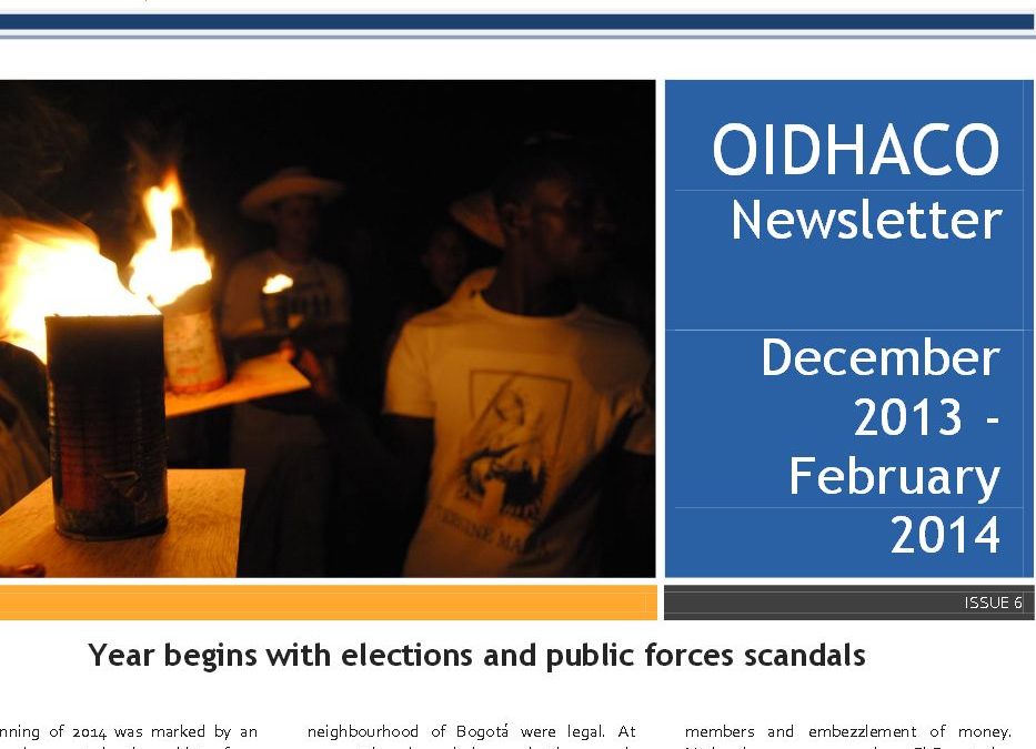 OIDHACO newsletter december 2013 – february 2014