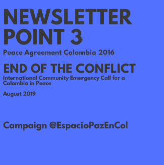 Implementing the Peace Agreement: Newsletter on point 3: End of the conflict.