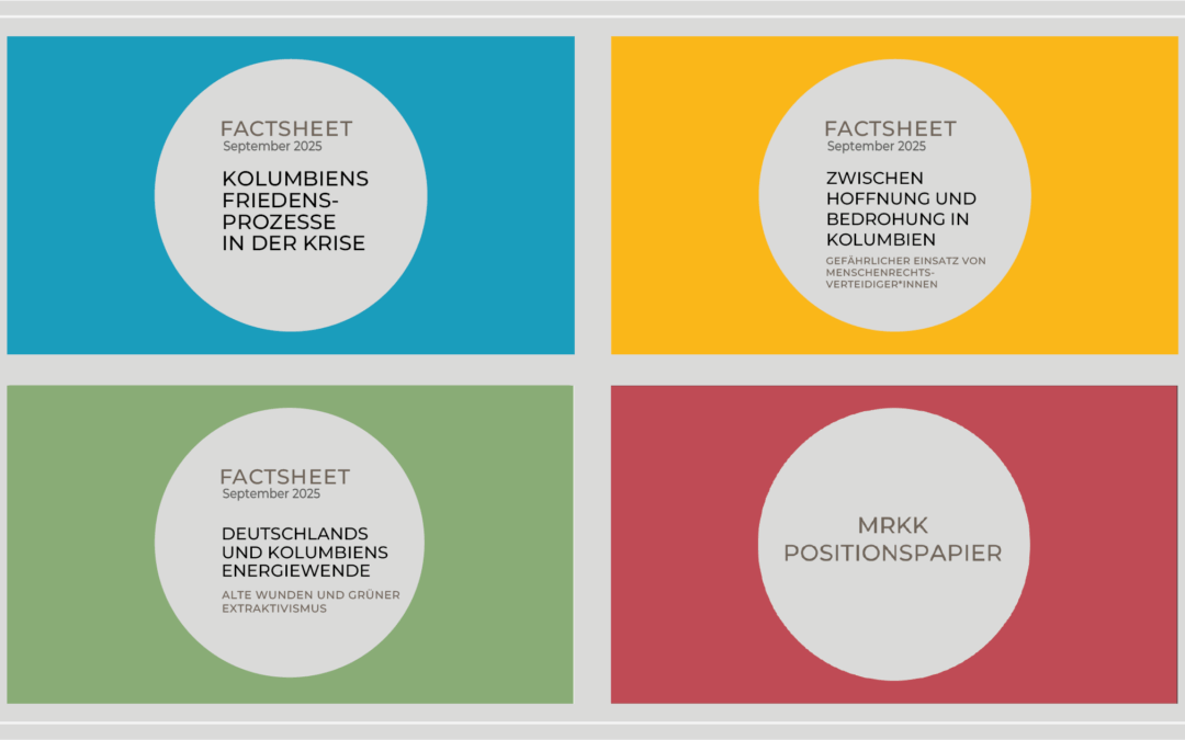 Frieden, Energie und Menschenrechtsverteidiger*innen – Positionspapier und neue Factsheets der MRKK
